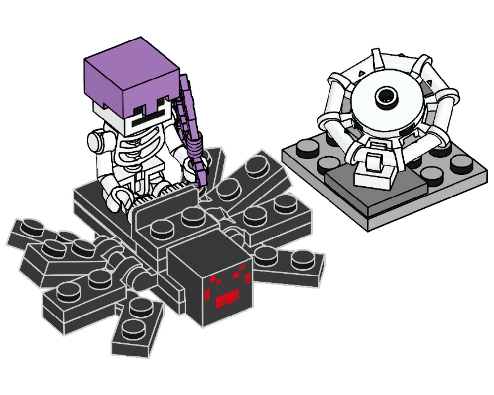 Dans le même style que le LEGO Squelette avec araignée et toile d'araignée (662307-1) | Brick Broker