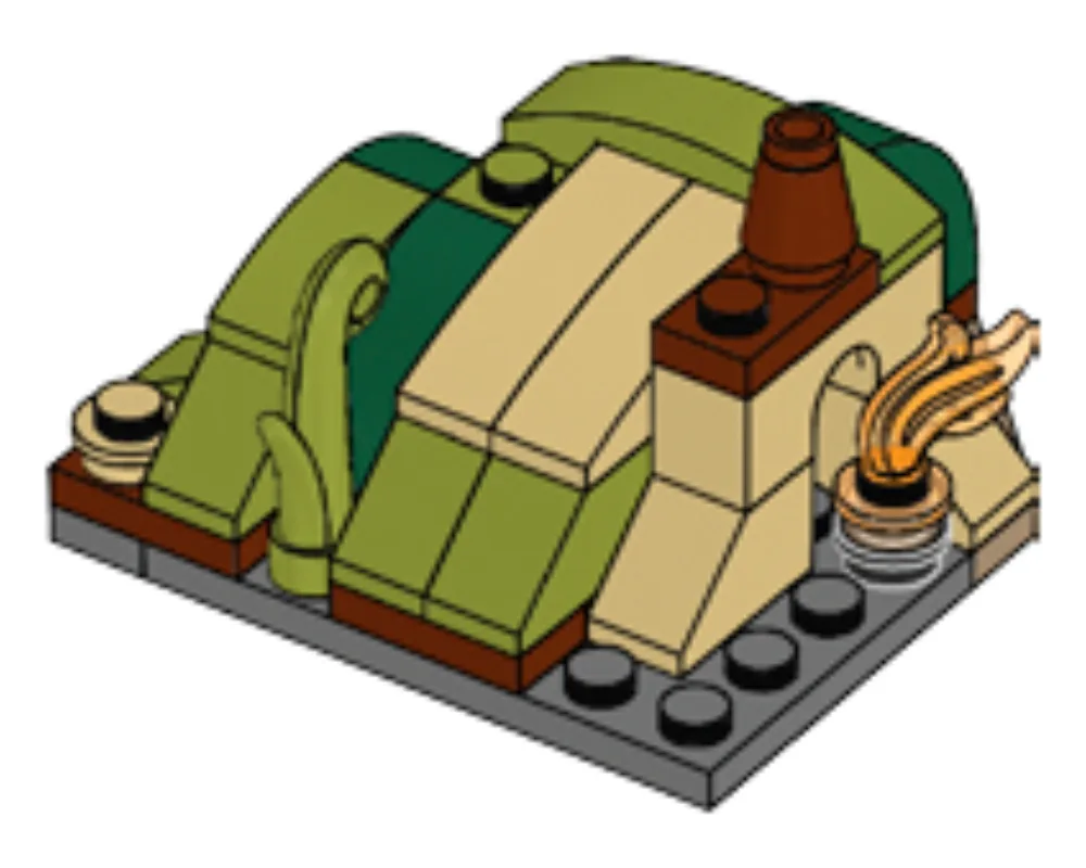 Dans le même style que le LEGO La cabane de Yoda (911614-1) | Brick Broker