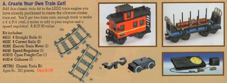 Dans le même style que le LEGO Kit de train classique (KTR01-1) | Brick Broker