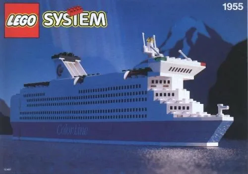 Dans le même style que le LEGO Ferry Color Line (1955-1) | Brick Broker