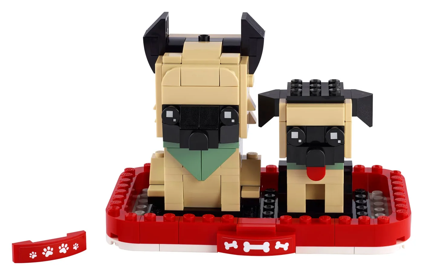 Dans le même style que le LEGO Berger allemand et chiot (40440-1) | Brick Broker