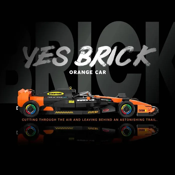 BrickYes Voiture de course orange (YES-2231) - prix | Brick Broker