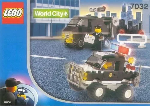 LEGO 7032 Patrouille autoroutière & Van sous couverture - prix | Brick Broker