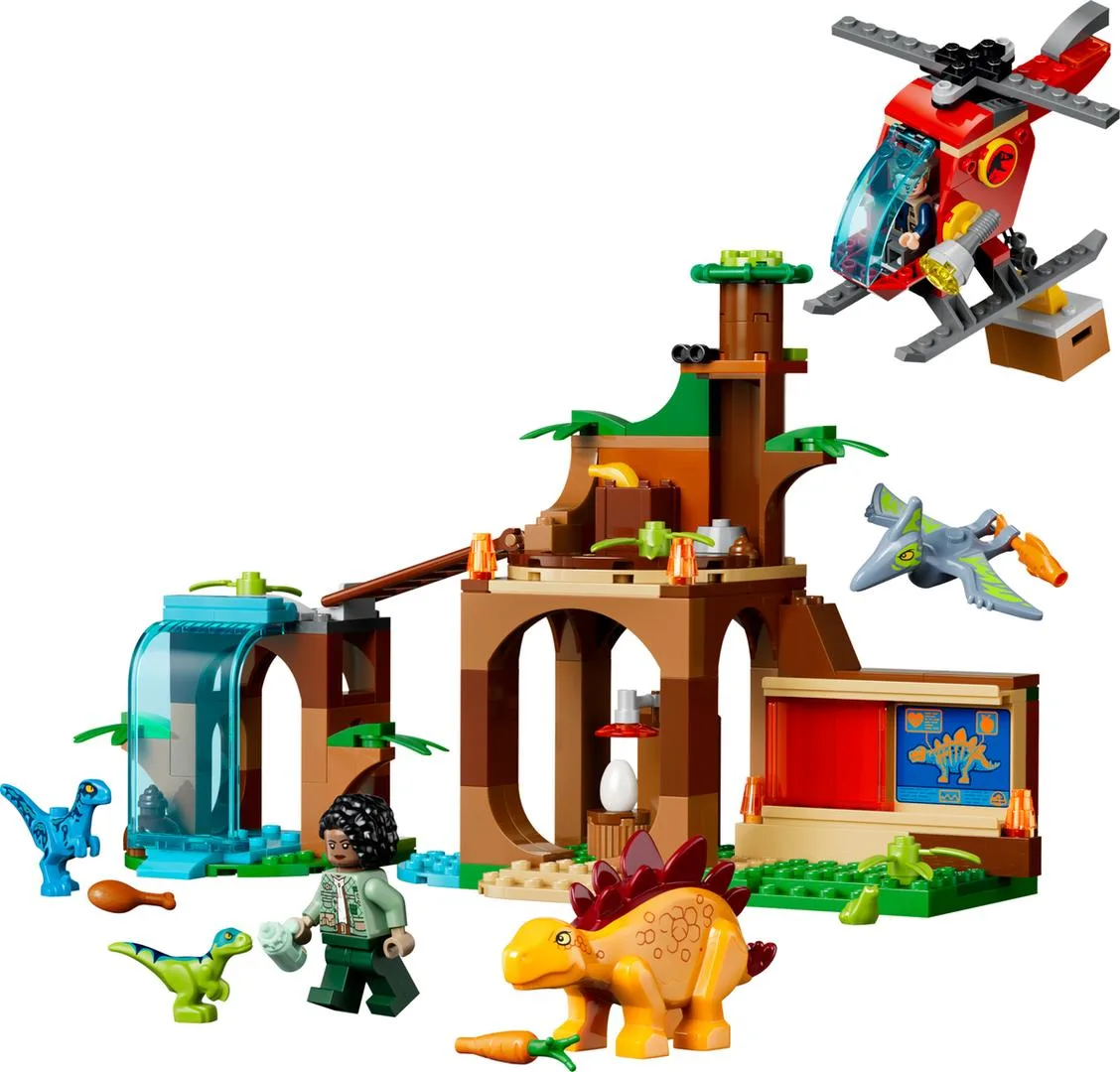 Dans le même style que le LEGO Sauvetage du Vélociraptor, du Stégosaure et du Ptéranodon (77981-1) | Brick Broker