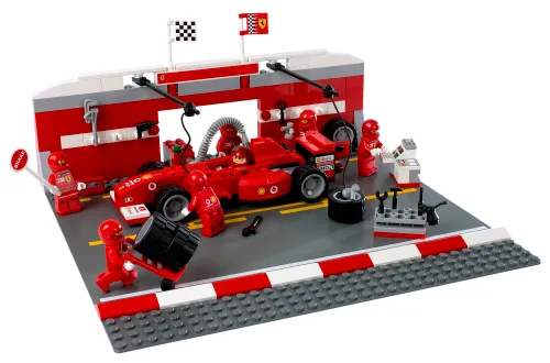 Dans le même style que le LEGO Stand de ravitaillement Ferrari F1 (8375-1) | Brick Broker