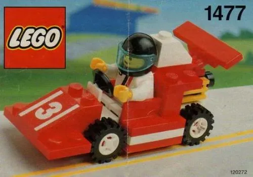 LEGO 1477 Voiture de course rouge n°3 - prix | Brick Broker