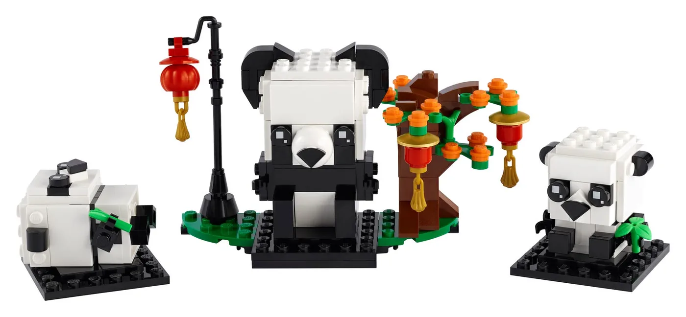 Dans le même style que le LEGO Pandas du Nouvel An Chinois (40466-1) | Brick Broker