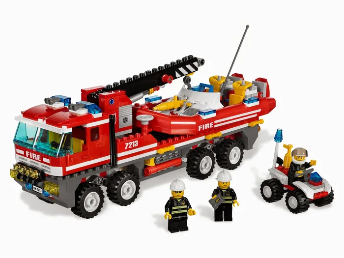 LEGO 7213 Camion et Bateau de Pompiers Tout-Terrain - prix | Brick Broker
