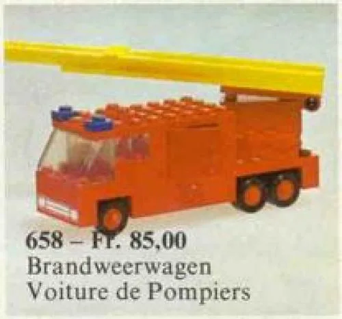 Dans le même style que le LEGO Camion de pompiers (658-1) | Brick Broker