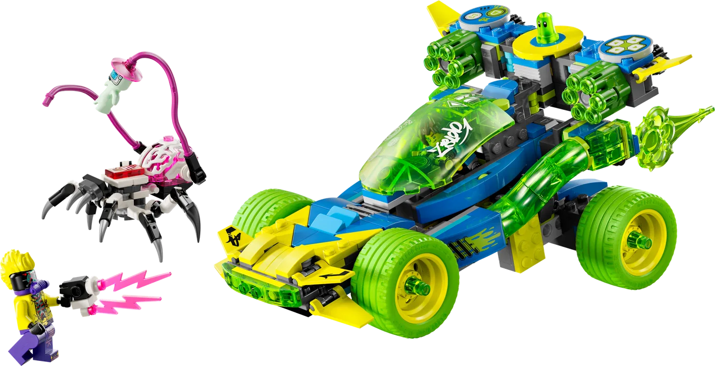 Dans le même style que le LEGO Mateo et la voiture de course action de Z-Blob (71491-1) | Brick Broker