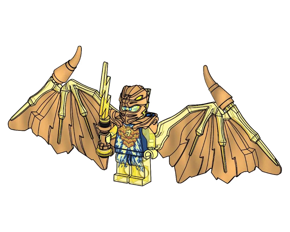 Dans le même style que le LEGO Jay Dragon d'Or (892302-1) | Brick Broker
