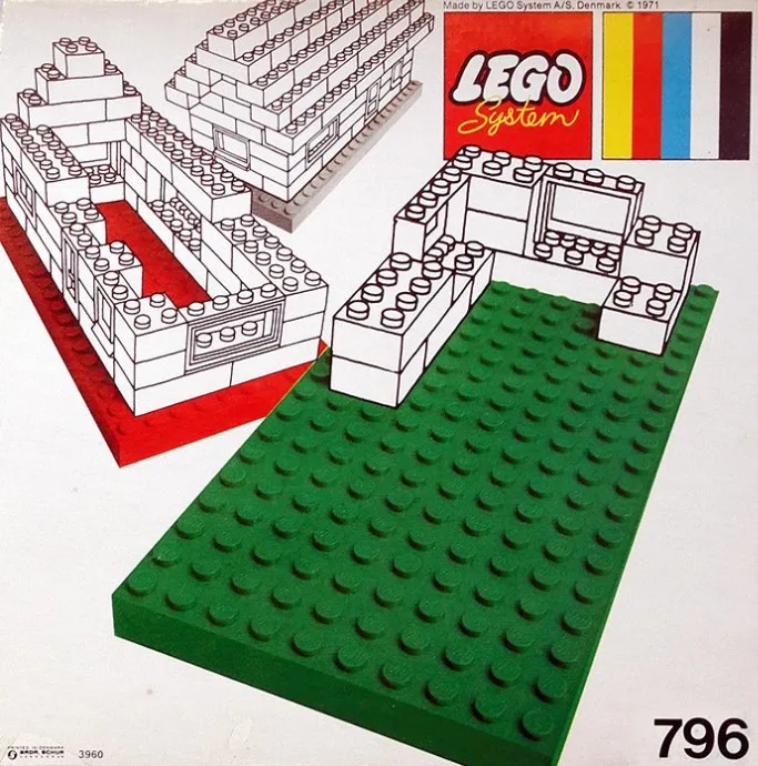 Dans le même style que le LEGO Plaques de base, vertes et jaunes (796-1) | Brick Broker