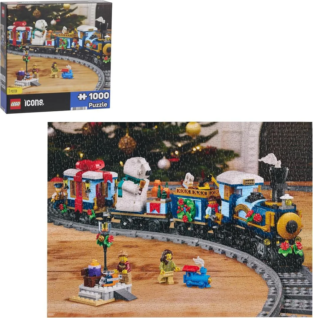 Dans le même style que le LEGO Icons Holiday Express Train Puzzle (51296-1) | Brick Broker