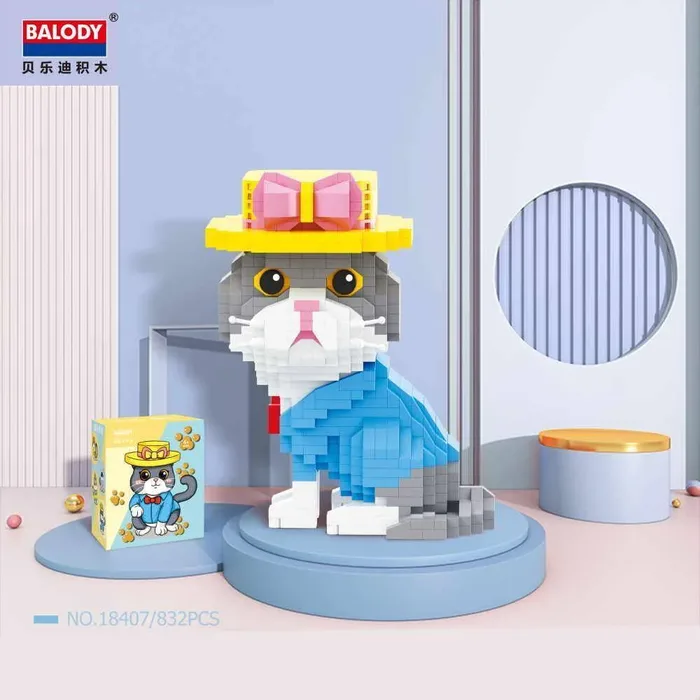 Balody Chaton avec chapeau (BAL-18407) - prix | Brick Broker