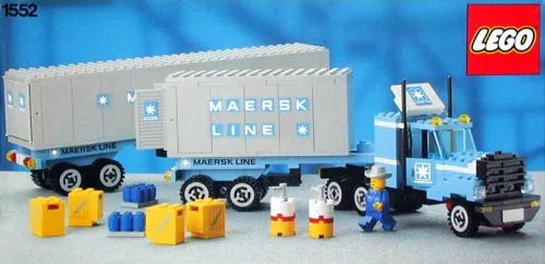 Dans le même style que le LEGO Camion conteneur Maersk Line (1552-1) | Brick Broker