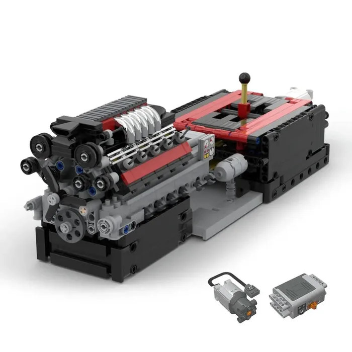 LesDiy Moteur V10 refroidi par air avec boîte de vitesses (LESDIY-3514901) - prix | Brick Broker