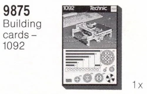 LEGO 9875 Cartes de construction - 1092 - prix | Brick Broker