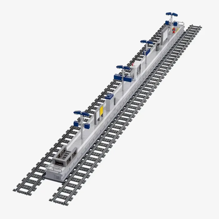 BlueBrixx Plateforme ferroviaire moderne (BB-109855) - prix | Brick Broker