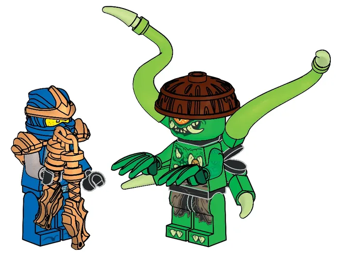 LEGO Jay et le Monstre Mutant (L0002214-1) - prix | Brick Broker