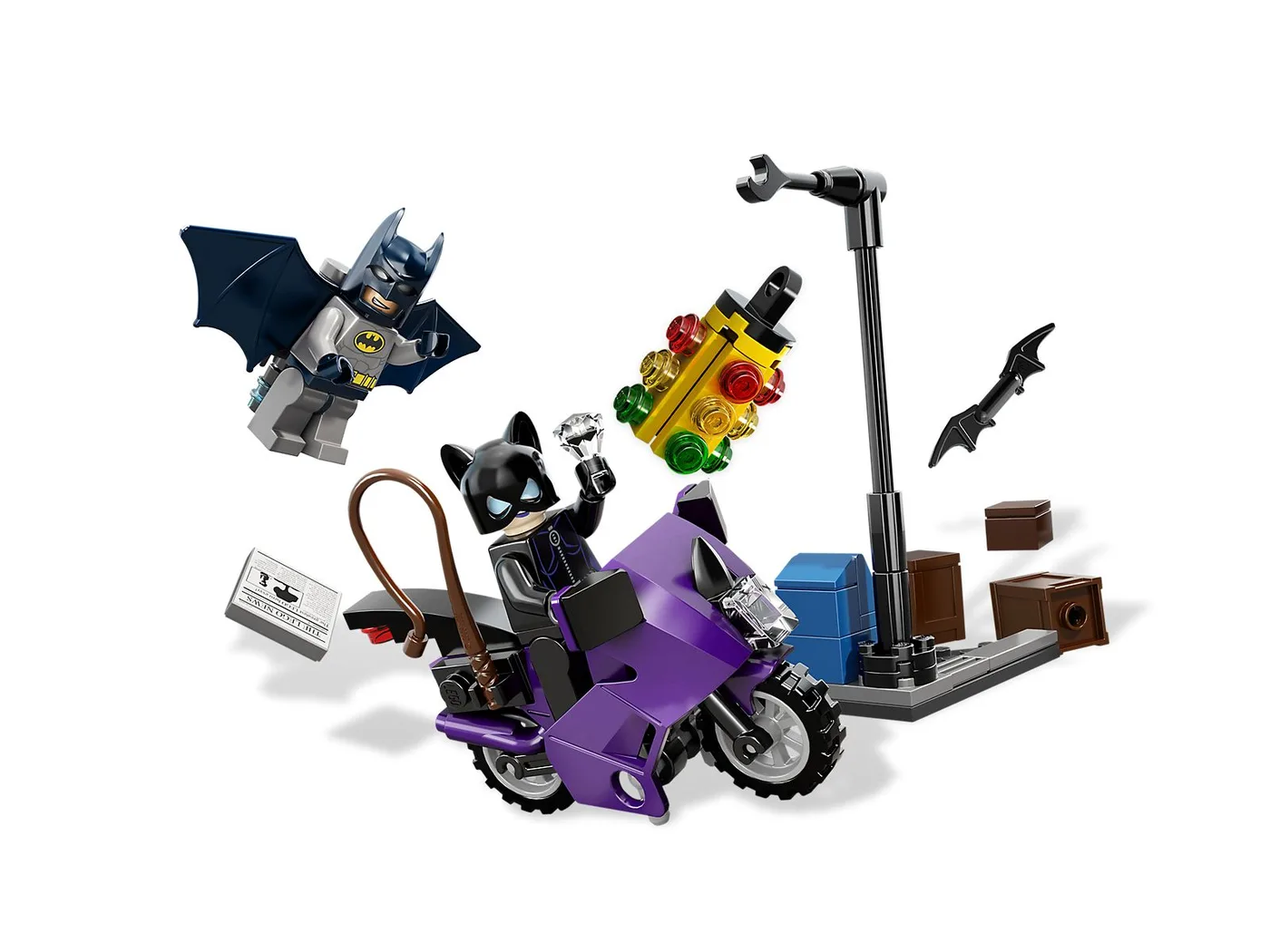 Dans le même style que le LEGO La Poursuite en Catcycle de Catwoman dans la Ville (6858-1) | Brick Broker