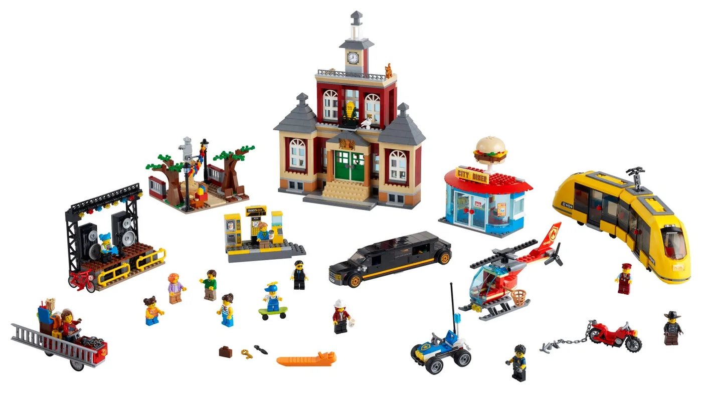 Dans le même style que le LEGO Place principale (60271-1) | Brick Broker