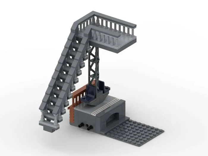 BlueBrixx Gare principale modulaire - Quai fin avec escalier (BB-108427) - prix | Brick Broker