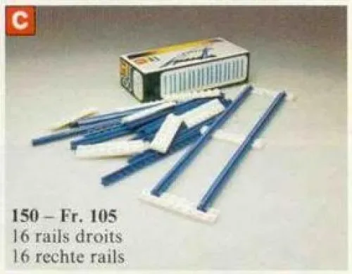 LEGO 150 Rail droit - prix et où acheter | Brick Broker