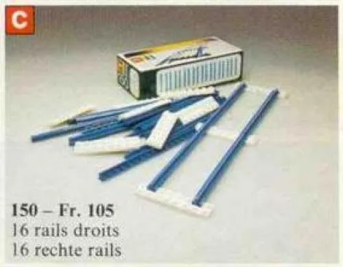 Dans le même style que le LEGO Rail droit (150-1) | Brick Broker