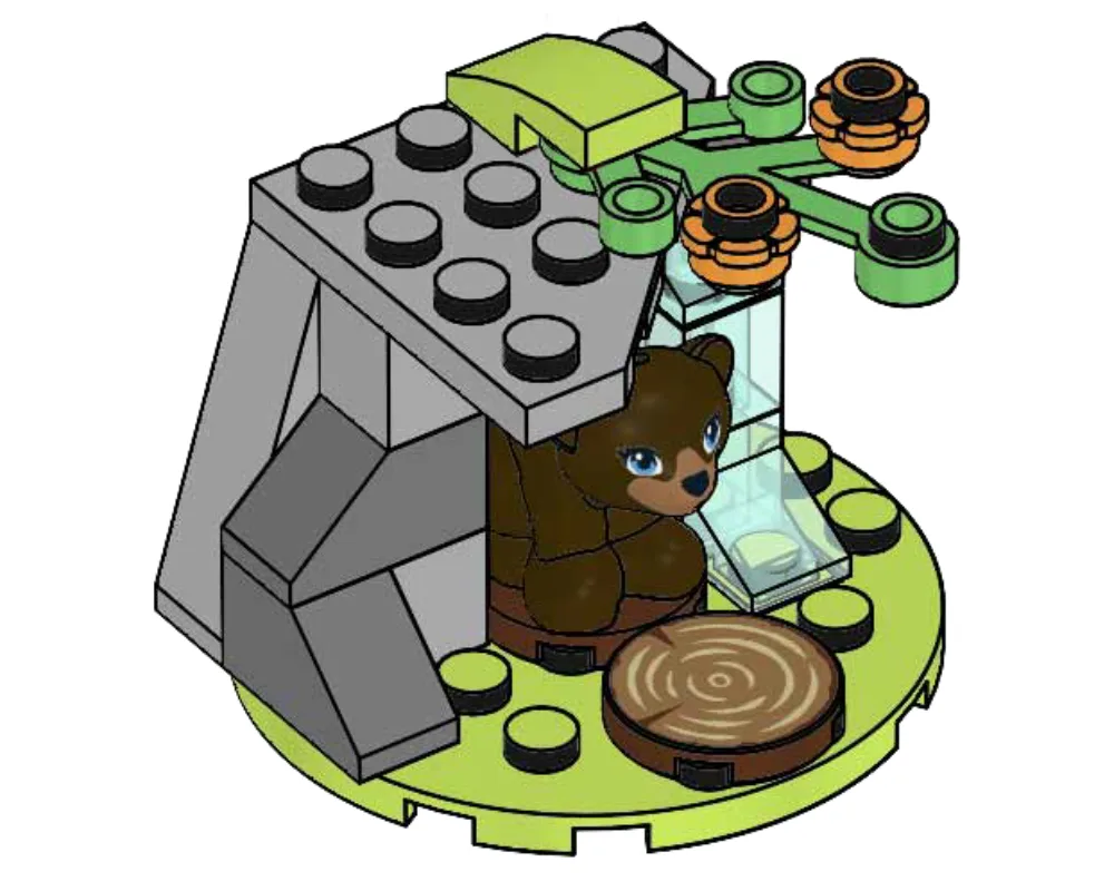 Dans le même style que le LEGO La confortable grotte forestière de Biscuit (561904-1) | Brick Broker