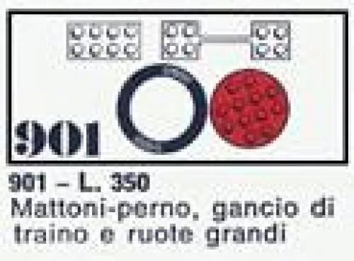 Dans le même style que le LEGO 2 Grandes Roues avec Accessoires (901-2) | Brick Broker