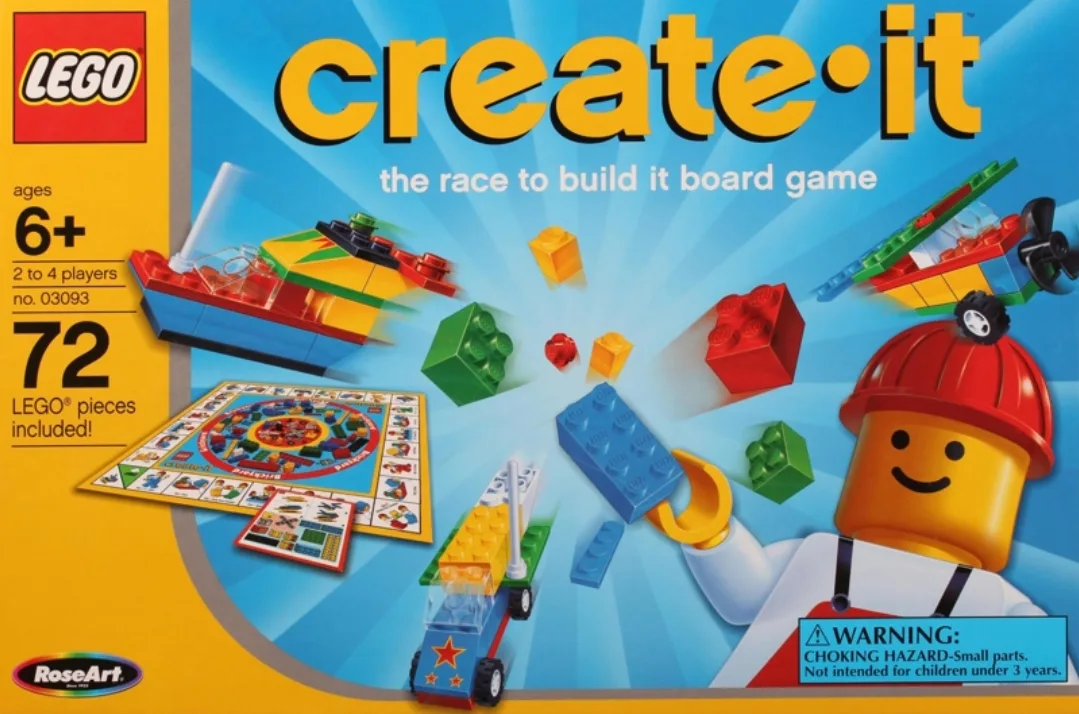 Dans le même style que le LEGO Le jeu de société La Course pour le Construire (03093-1) | Brick Broker