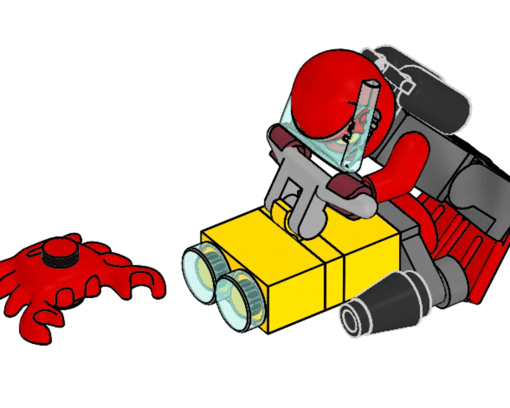 Dans le même style que le LEGO Plongeur et Crabe (952107-1) | Brick Broker