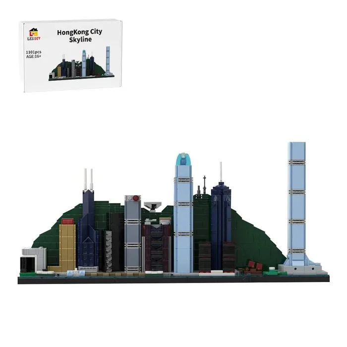 LesDiy Scène de rue, horizon de la ville de Hong Kong (LESDIY-3641689) - prix | Brick Broker