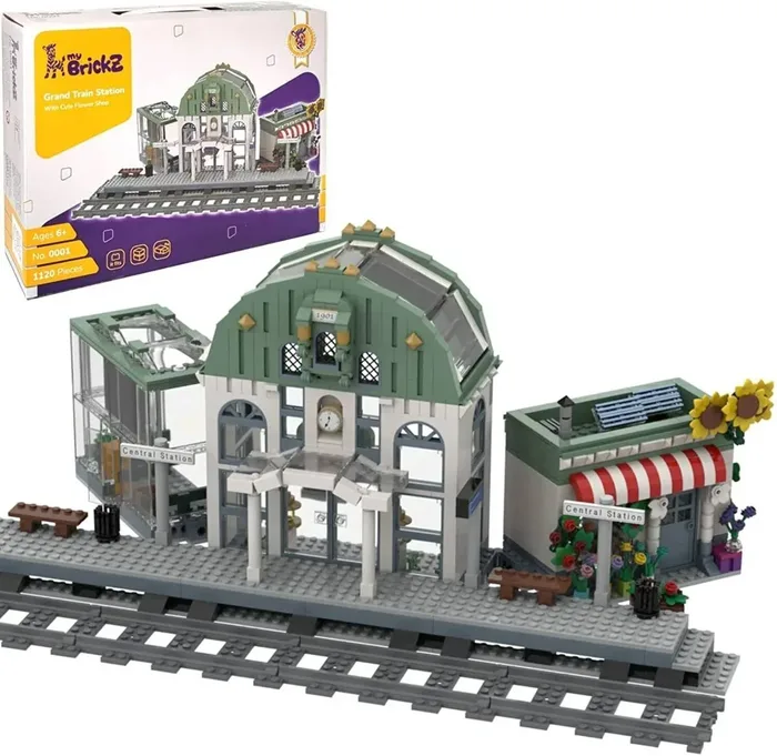 myBrickZ Grande gare ferroviaire (MYBRICKZ-0001) - prix | Brick Broker