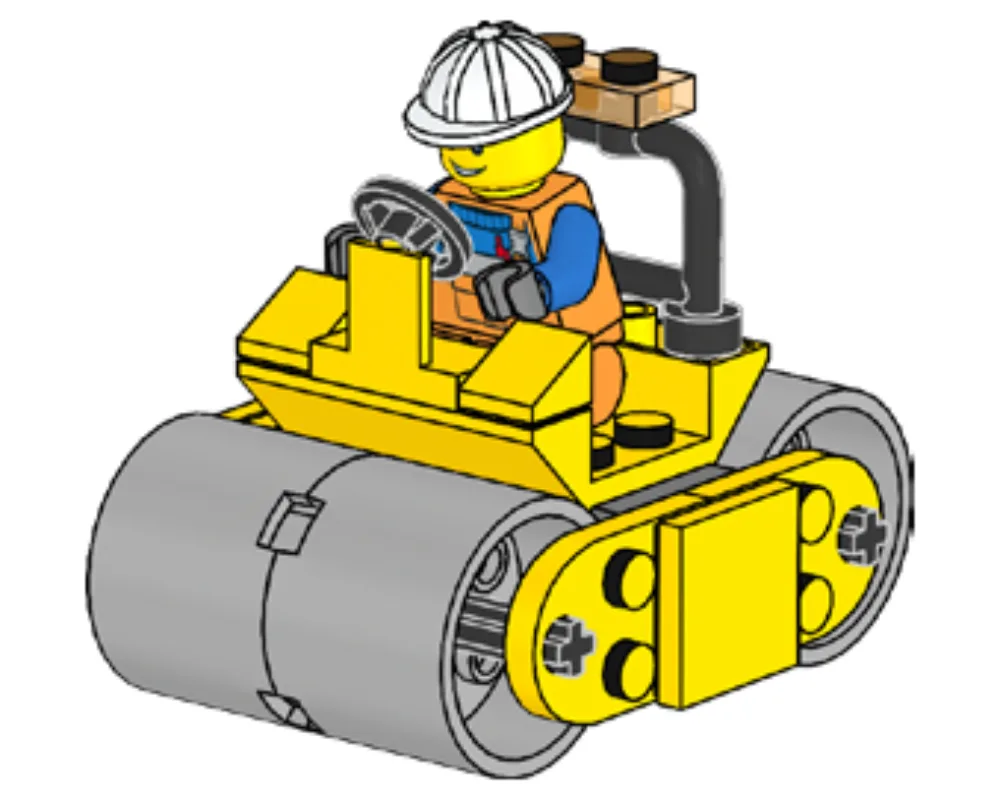 Dans le même style que le LEGO Le rouleau compresseur de Robbie Rolla (952210-1) | Brick Broker