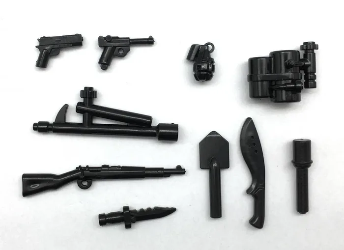 BlueBrixx Set universel d'armes n°1, noir (BB-400017) - prix | Brick Broker