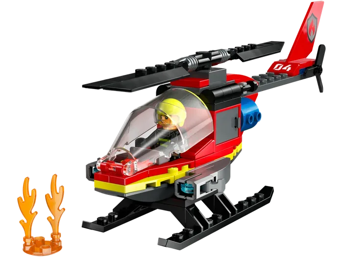 LEGO 60411 Hélicoptère de sauvetage incendie - prix | Brick Broker
