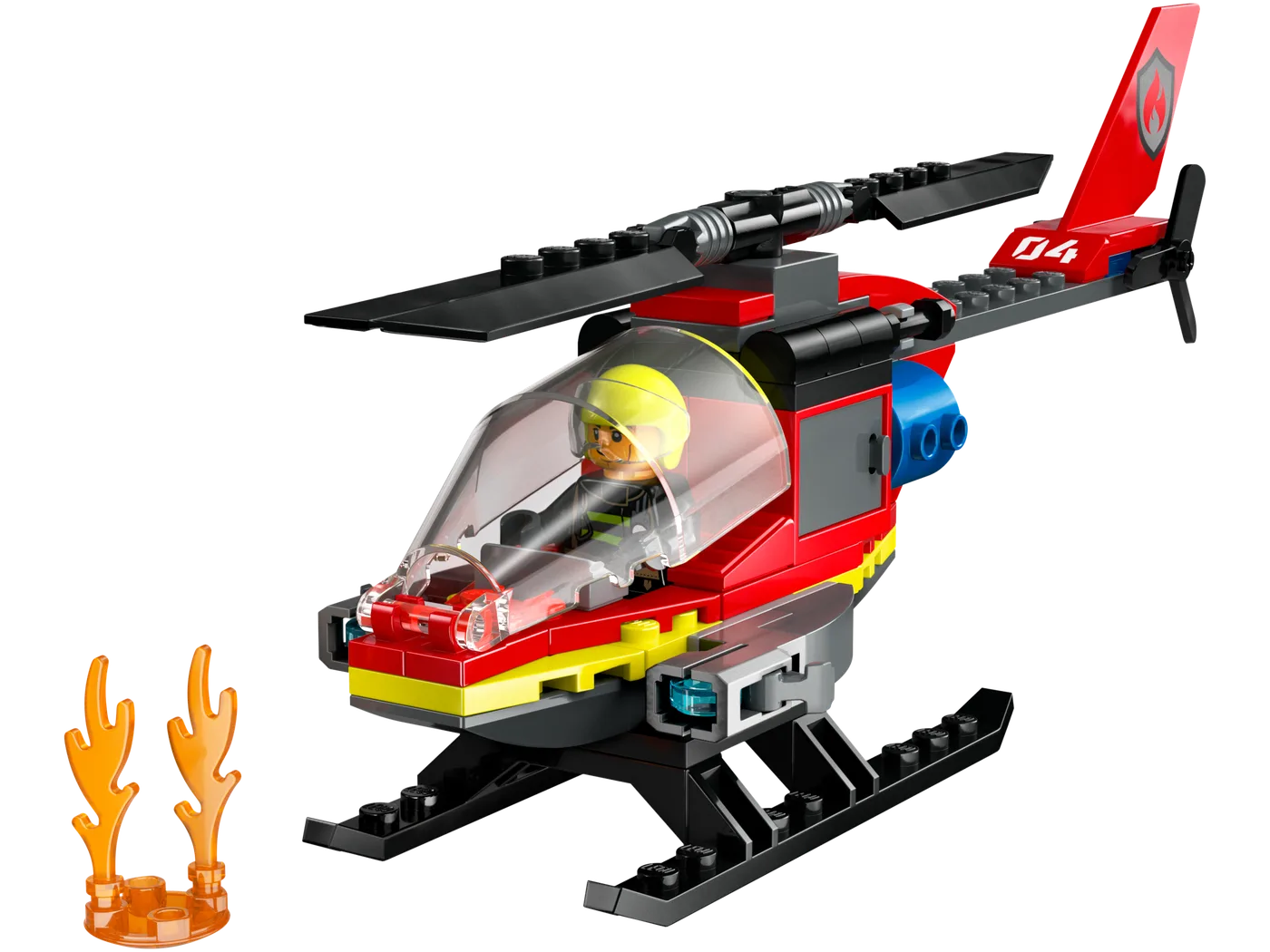Dans le même style que le LEGO Hélicoptère de sauvetage incendie (60411-1) | Brick Broker