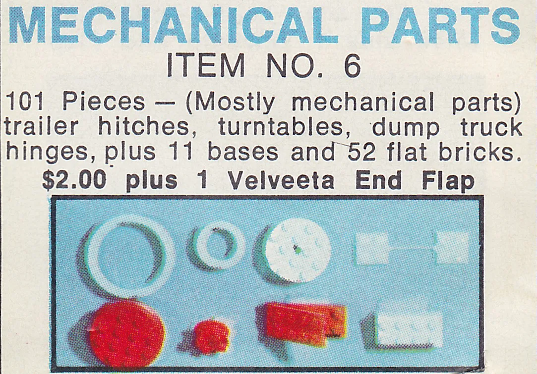 Dans le même style que le LEGO Velveeta Set No. 6 Pièces mécaniques (6-1) | Brick Broker