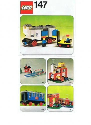 Dans le même style que le LEGO Wagon réfrigéré avec chariot élévateur (147-1) | Brick Broker