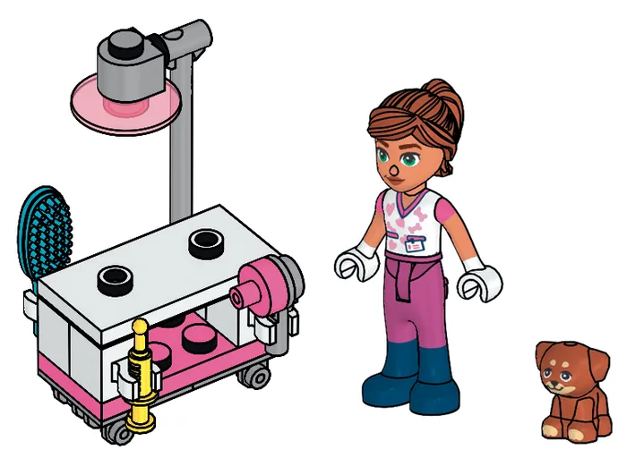 LEGO Valeria with Puppy (2D001186-1) - prix | Brick Broker