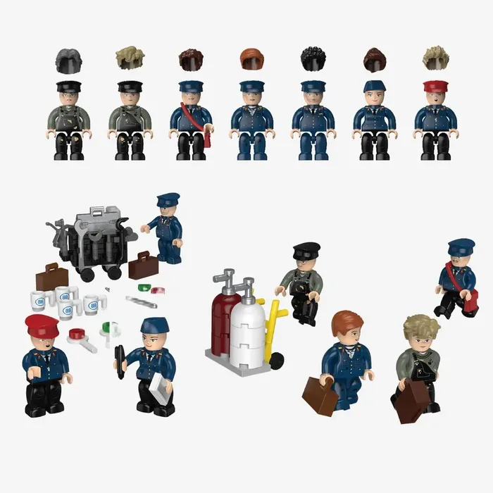 BlueBrixx Figurine - Employés de la Reichsbahn allemande (BB-108563) - prix | Brick Broker