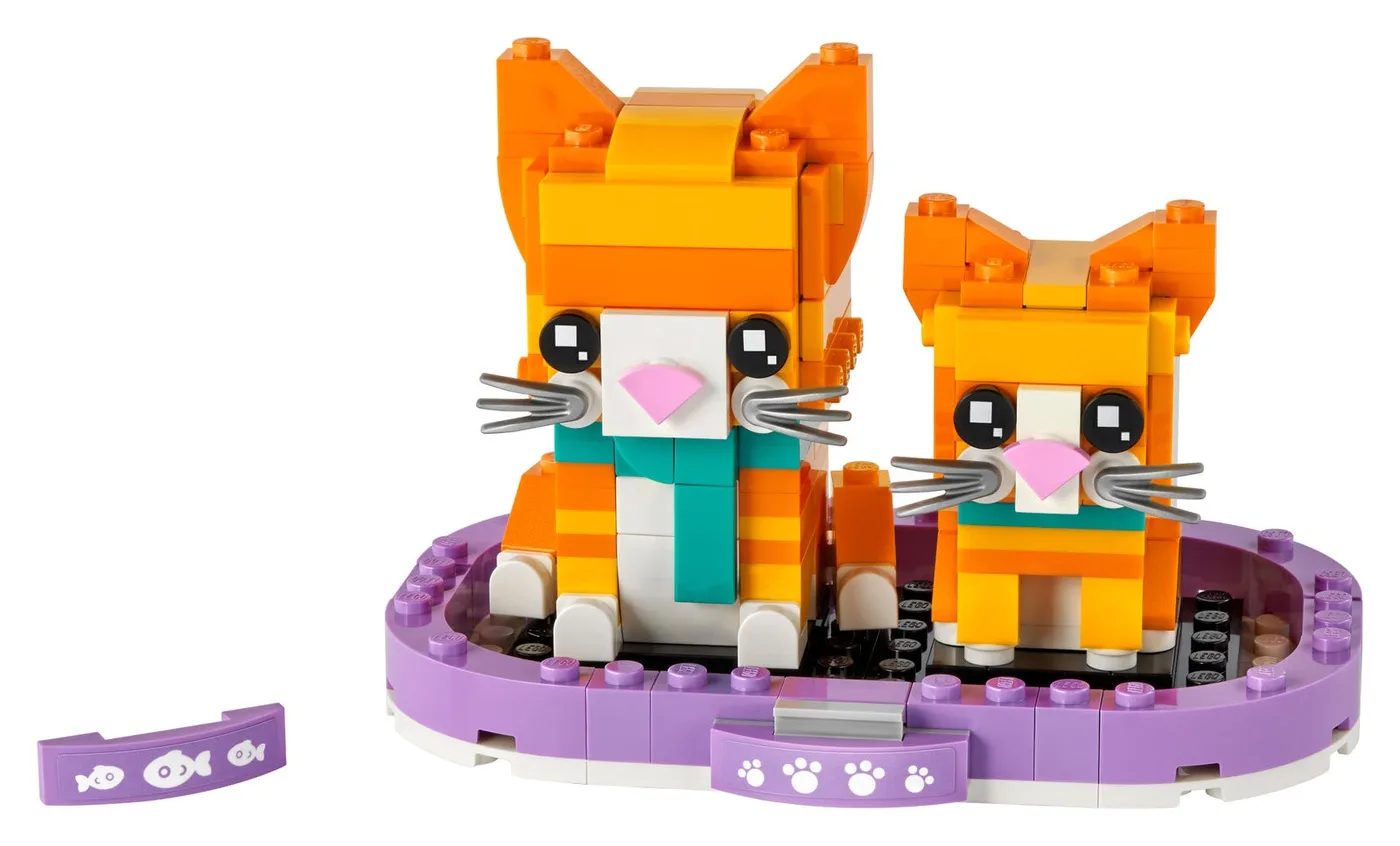 Dans le même style que le LEGO Chat tigré roux et chaton (40480-1) | Brick Broker