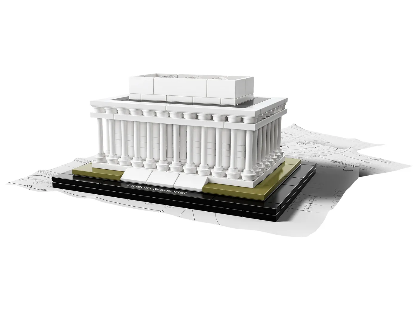 Dans le même style que le LEGO Mémorial de Lincoln (21022-1) | Brick Broker