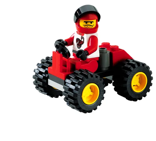 Dans le même style que le LEGO Conducteur à quatre roues rouges (6619-1) | Brick Broker