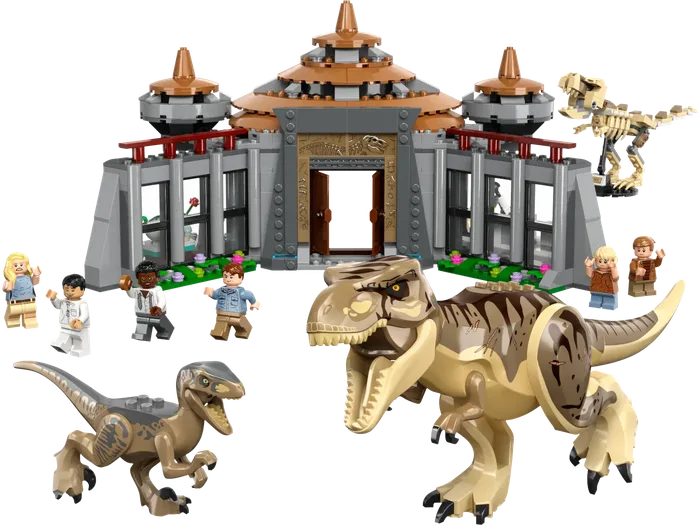 LEGO 76961 Centre des Visiteurs : L'attaque du T. rex et du Vélociraptor - prix | Brick Broker