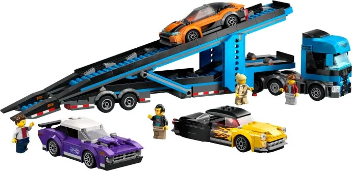 Dans le même style que le LEGO Camion transporteur de voitures avec voitures de sport (60408-1) | Brick Broker