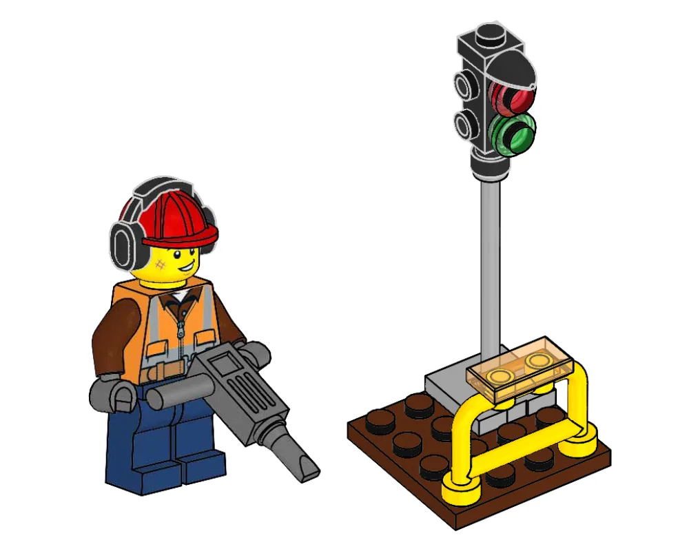 Dans le même style que le LEGO Constructeur et feu de signalisation (952111-1) | Brick Broker
