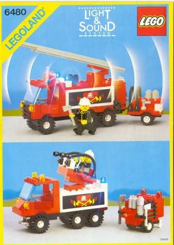 Dans le même style que le LEGO Camion avec échelle et crochets (6480-1) | Brick Broker