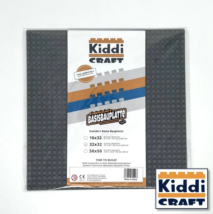 Kiddicraft Plaque de base 32 x 32 tenons (KID-KC32DG) - prix | Brick Broker